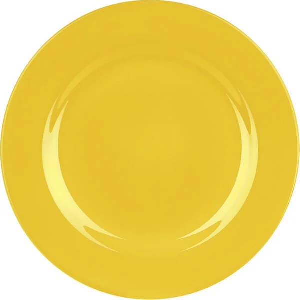 modern porcelain dinnerware for family dinners-Waechtersbach Fun Factory Buttercup Dinner Plates (Set of 4)