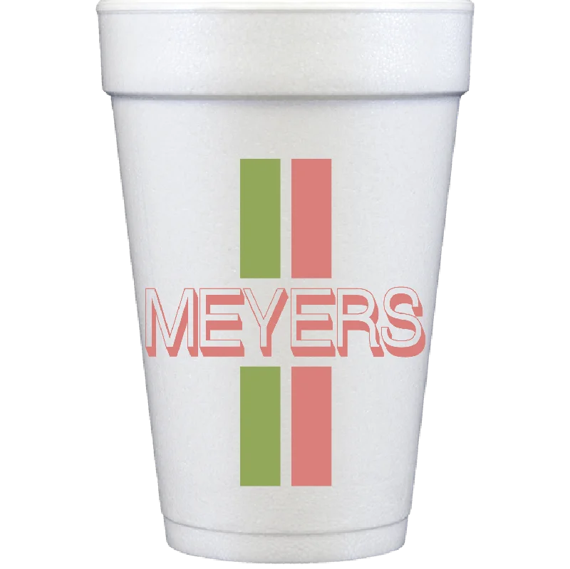 custom coffee mugs for office parties-stripe | styrofoam cups