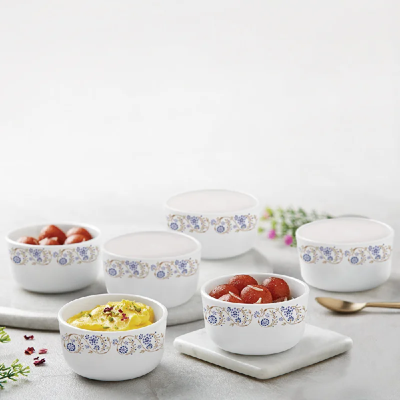 disposable dinnerware for casual outdoor events-Larah by Borosil Mimosa Katori