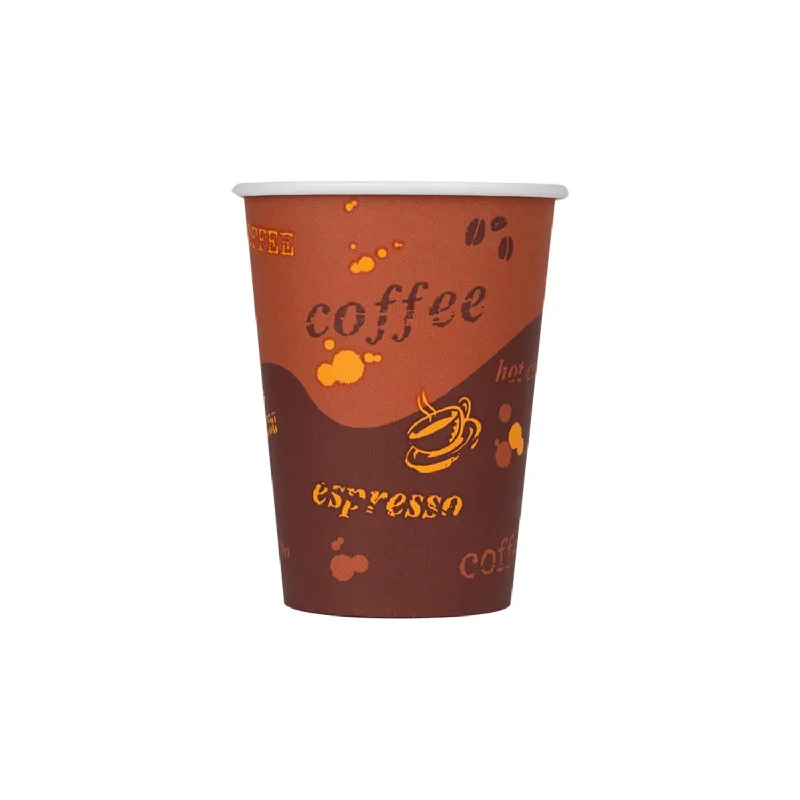 large coffee mugs for cold drinks-Cafe Coffee Cups | 12oz Stock Printed Paper Hot Cups (90mm) - 1,000 ct