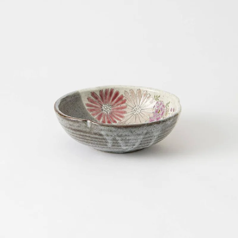 stylish dinnerware for contemporary homes-Atelier Yu Brilliant Pink Flower Kutani Bowl