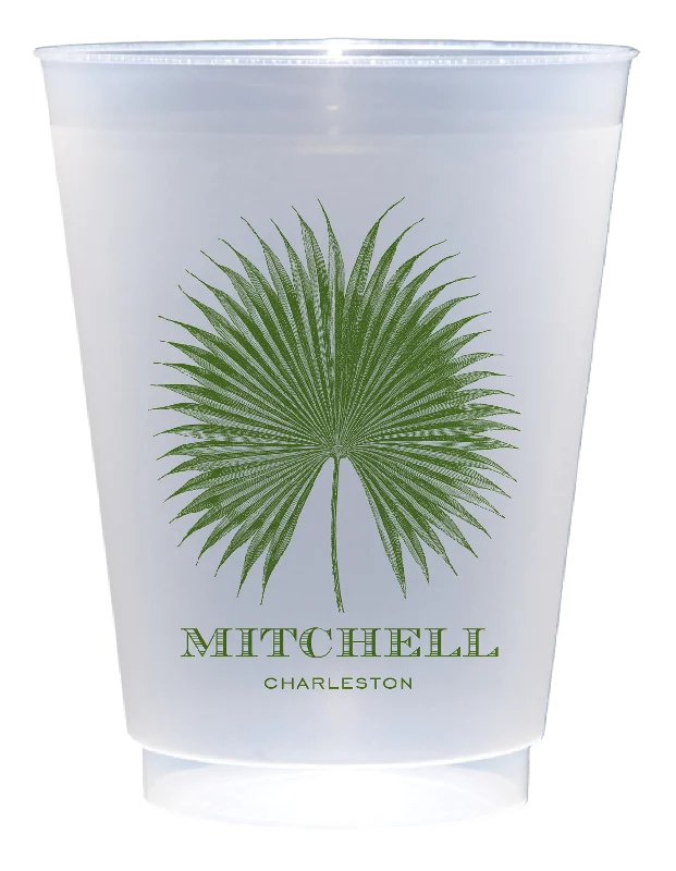 custom ceramic mugs with logo for promotion-Customizable Palm 16oz Cups