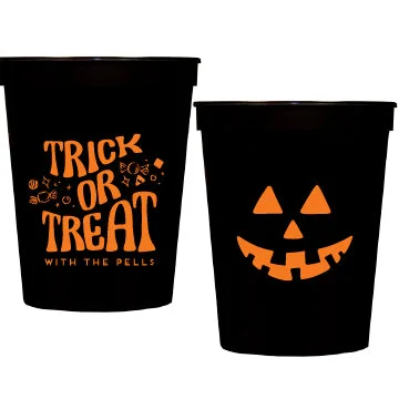 funny mugs for morning coffee breaks-trick or treat | stadium cups