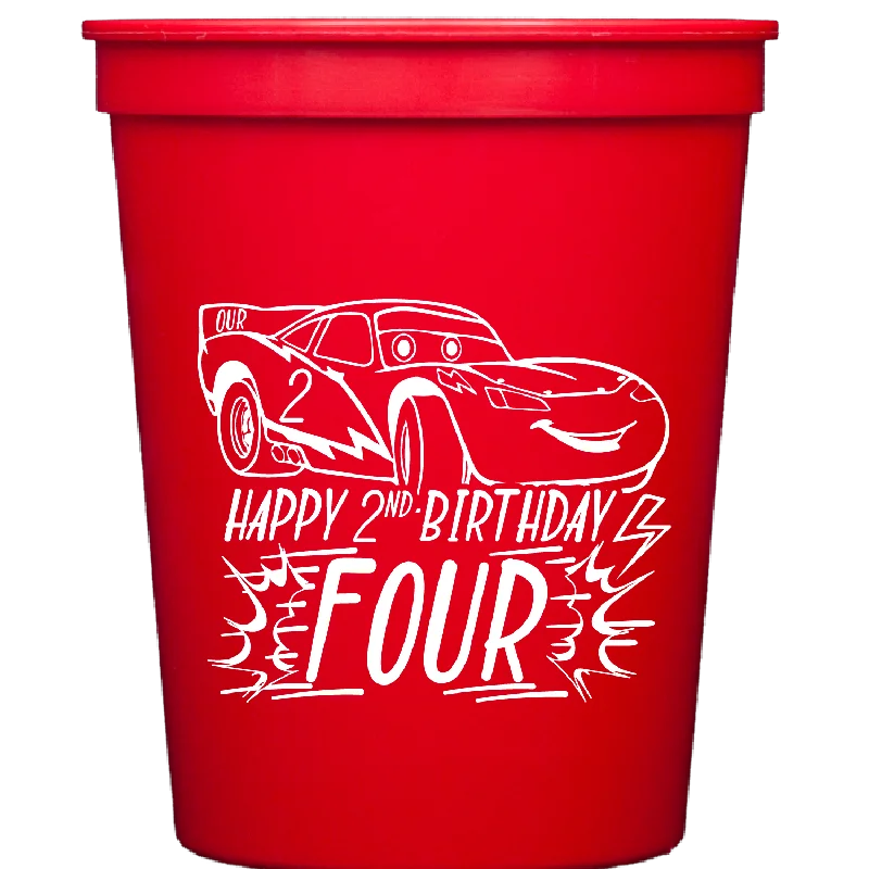 custom travel coffee mugs with images-lightening mcqueen | stadium cups