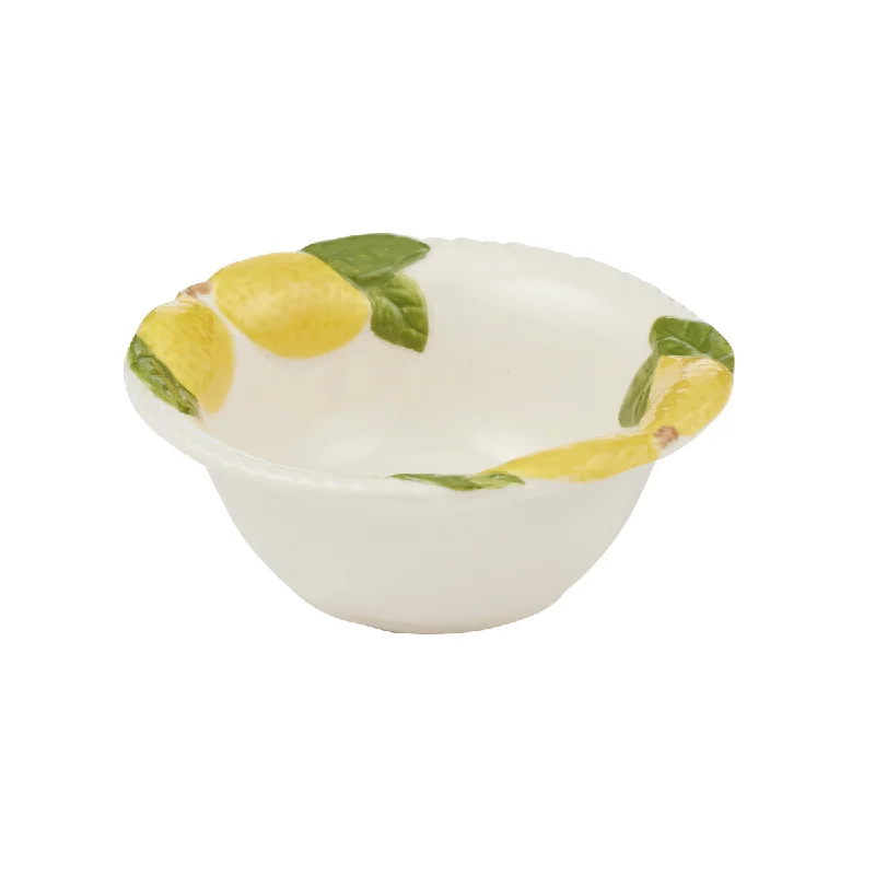 modern dinner plates for contemporary dining-Limone Ceramic Bowl Yellow 12x6cm