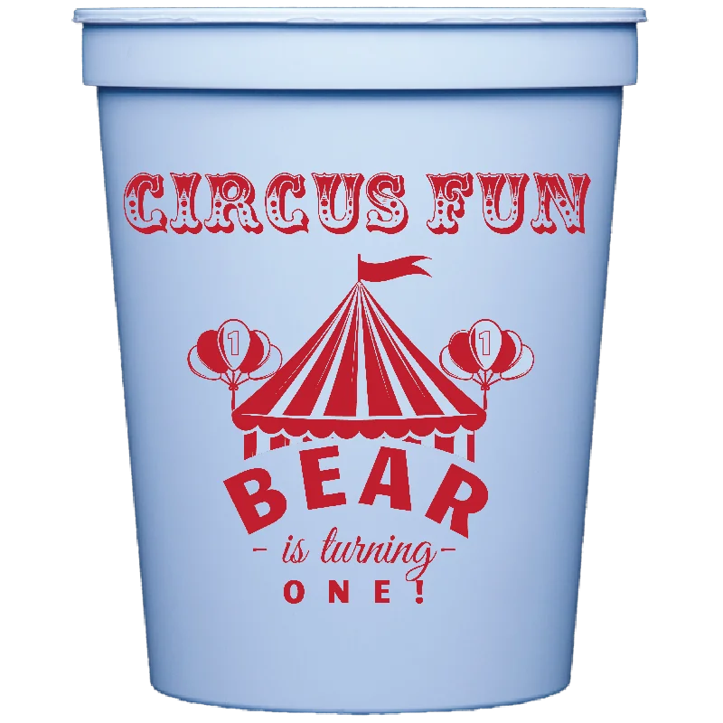 unique travel mugs with custom logos-circus | stadium cups