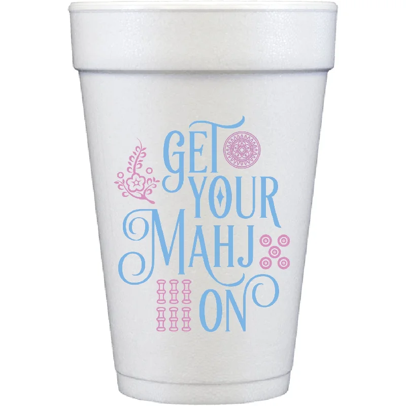 personalized photo coffee mugs for special gifts-get your mahj on | styrofoam cups