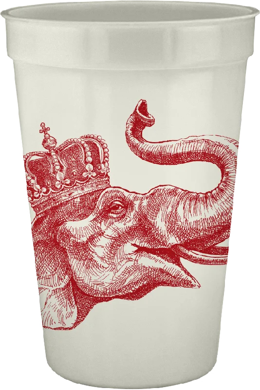 best coffee mugs for enjoying iced drinks-Lucky Elephant 16oz Pearl Cups