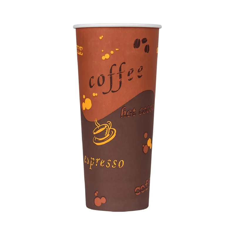 funny mugs for holiday celebrations-Cafe Coffee Cups | 24oz Stock Printed Paper Cups (90mm) - 500 ct