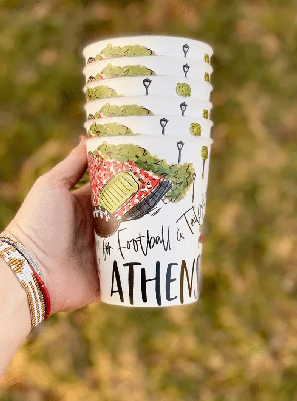 eco-friendly travel coffee mugs with designs-Party Cup - Reuseable - Athens