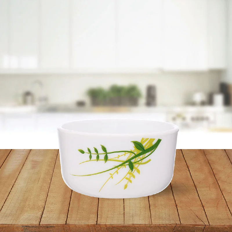 eco-friendly plates for casual meals and picnics-Larah by Borosil Green Herbs Katori