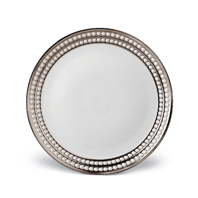 dinnerware set with modern geometric shapes-Perlée Dinner Plate