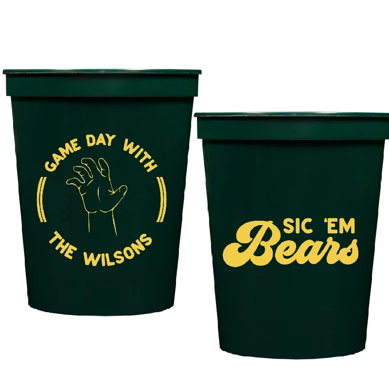 funny mugs for cozy winter mornings-baylor game day | stadium cups