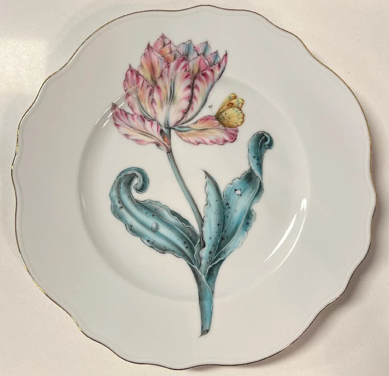 stylish dinner plates for modern table settings-Botanical Treasures Salad Plate by Anna Weatherley - #4