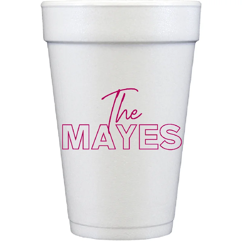 cute travel mugs with designs for summer-the name 6 | styrofoam cups