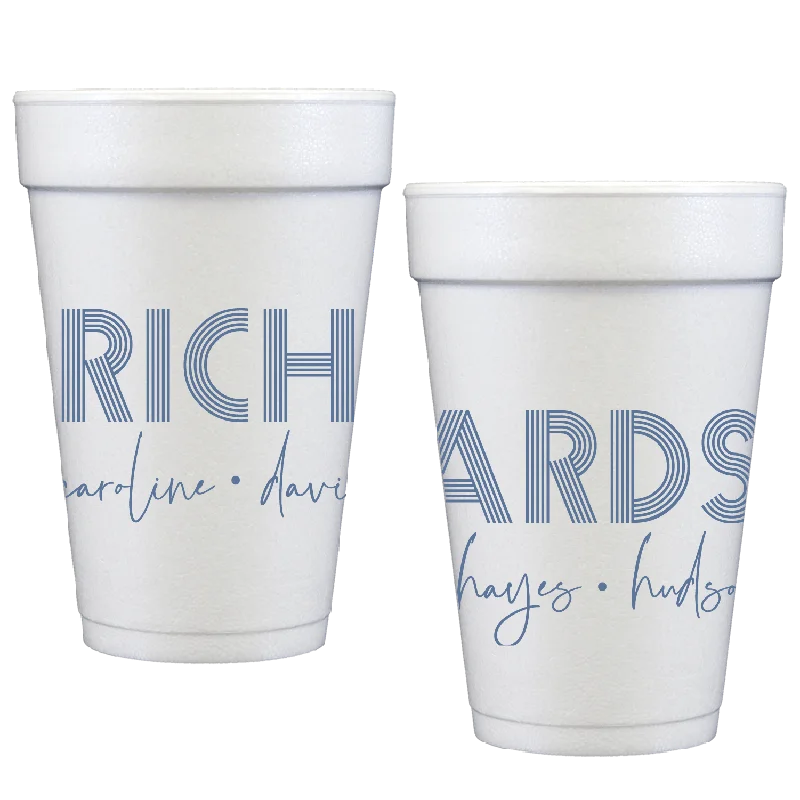 personalized travel mugs for daily coffee-the family 2 | styrofoam cups