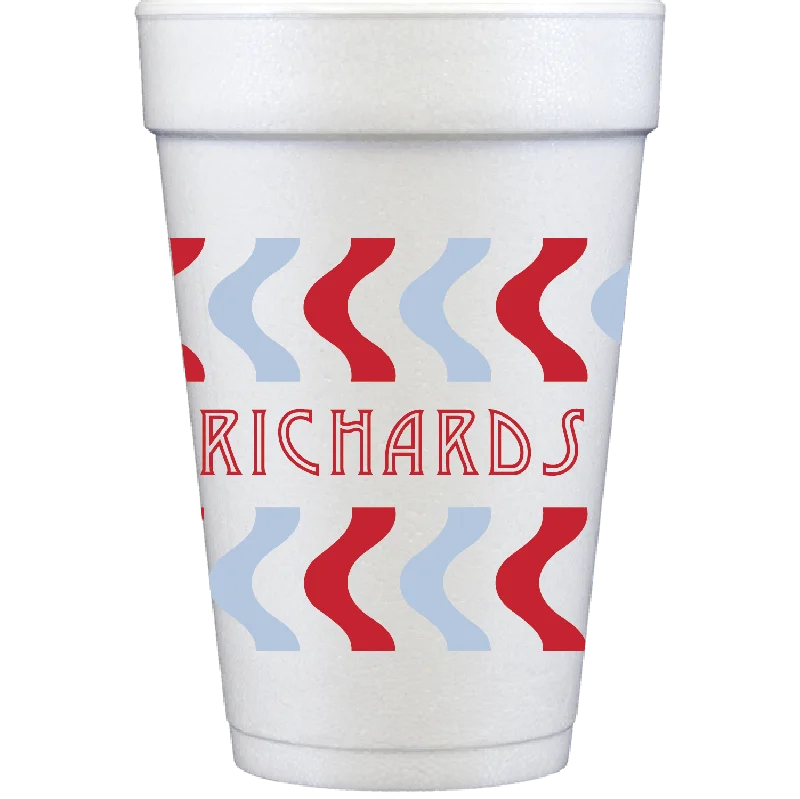 custom coffee cups with designs for weddings-squiggles | styrofoam cups