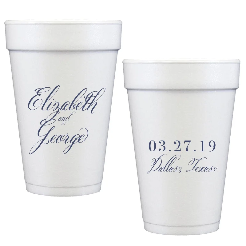 personalized travel mugs for business gifts-W6 | styrofoam cups