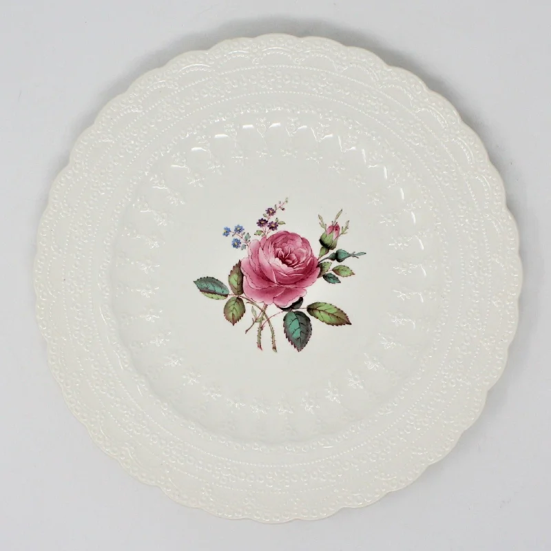 bamboo plates for casual dining and parties-Dinner Plate, Spode Copeland, Billingsley Rose, Earthenware, Vintage 1946