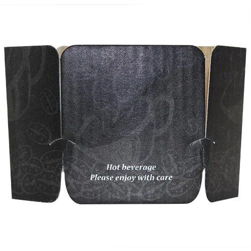 eco-friendly coffee mugs for office use-Coffee Sleeves -  Tulip Cup Jackets - Ebony - 1,000 ct