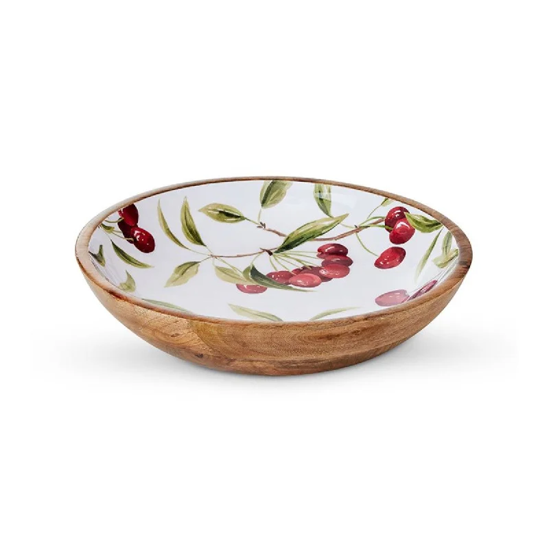 luxury dinnerware set for hosting special events-Madras Link Cherry Salad Bowl