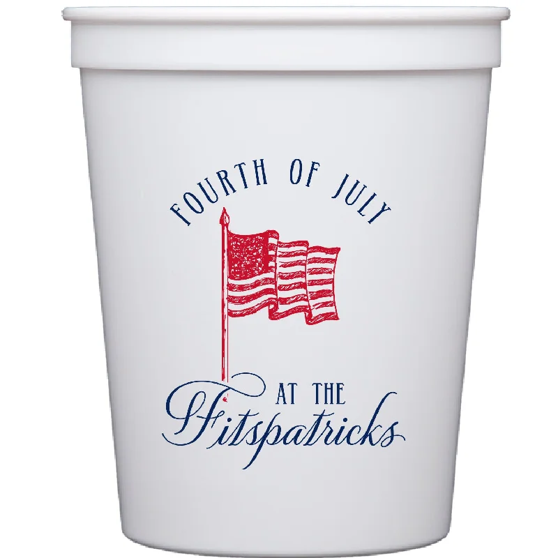 funny ceramic coffee cups for family gatherings-american flag | stadium cups