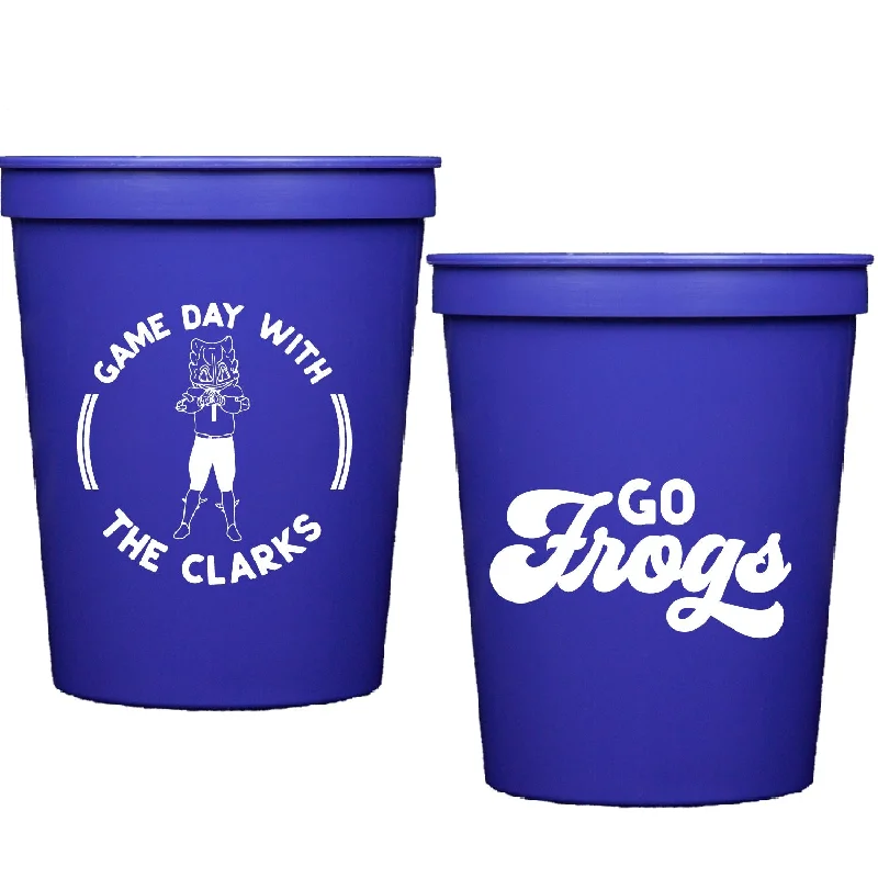 high-quality coffee mugs for keeping beverages warm-tcu super frog | stadium cups