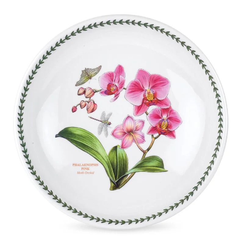 eco-friendly bamboo dinnerware for family meals-Portmeirion Exotic Botanic Garden Low Bowl 33cm