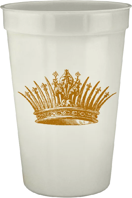 stylish travel mugs for tea lovers-Crown 16oz Pearlized Cups