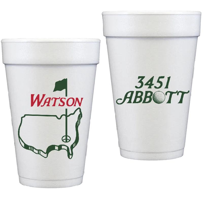 personalized mugs with custom designs-golf | styrofoam cups