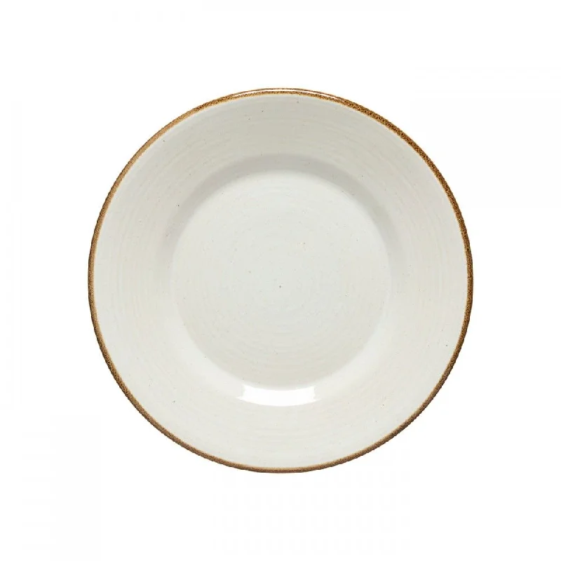 casual dinnerware set for everyday occasions-Casafina Sardegna Dinner Plate - White