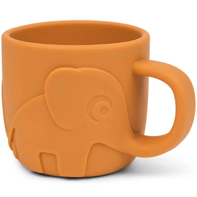 cute ceramic mugs for home use-Done by Deer Peekaboo Cup Elphee Mustard