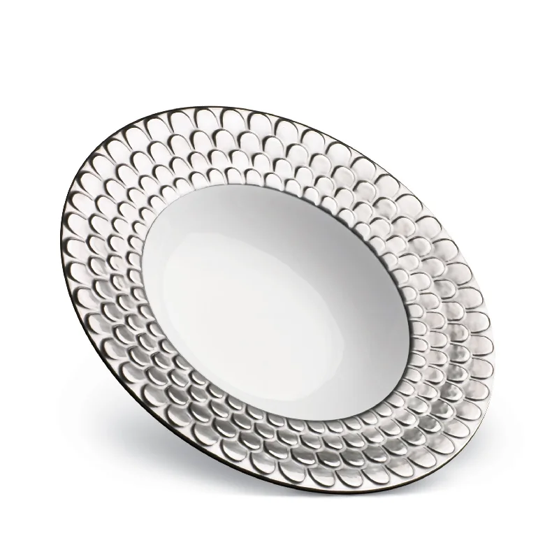 dinner plates with contemporary patterns-Aegean Soup Plate