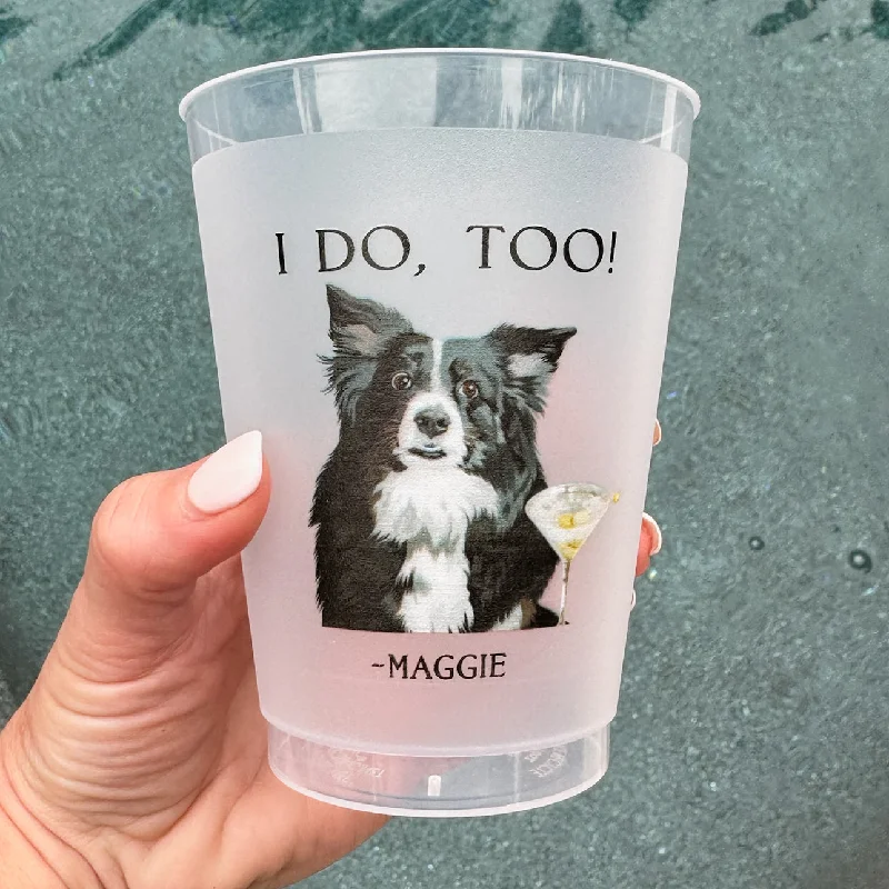 custom coffee mugs for family celebrations-Custom I Do Too Full Color Shatterproof Cups