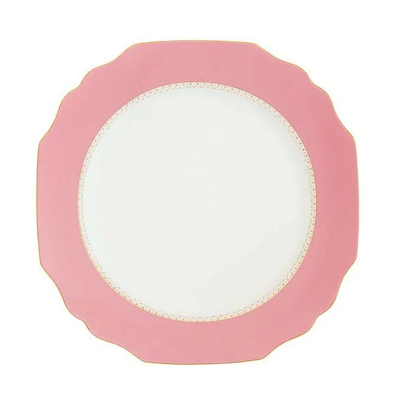 high-end dinnerware for elegant meals-PINK GEORGIAN SERVICE PLATE 30CM