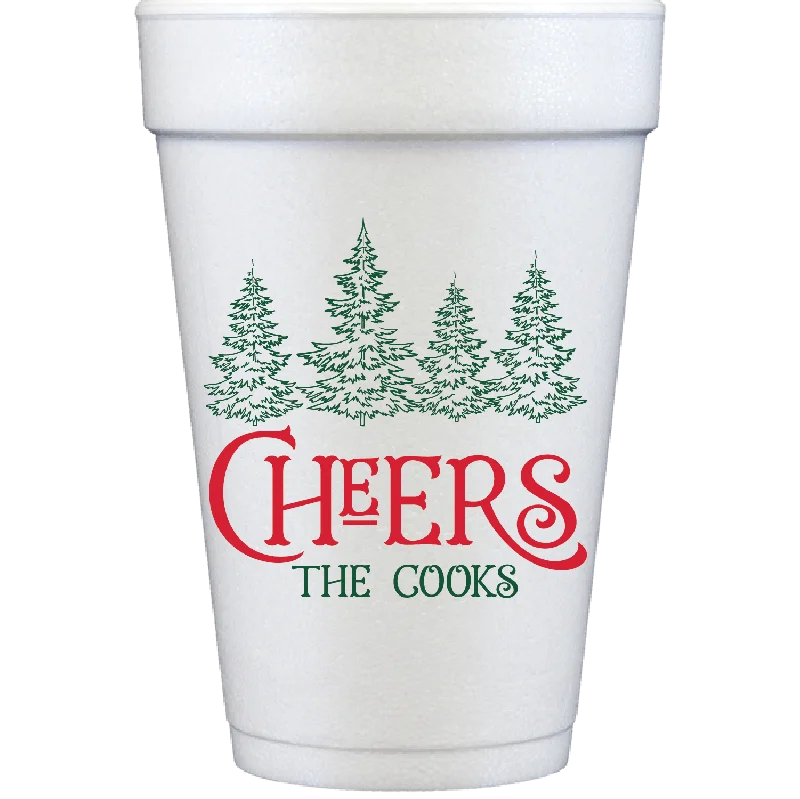 eco-friendly travel mugs for coffee lovers-christmas tree cheers | styrofoam cups