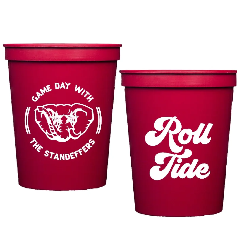 large coffee mugs with inspirational designs-alabama game day | stadium cups