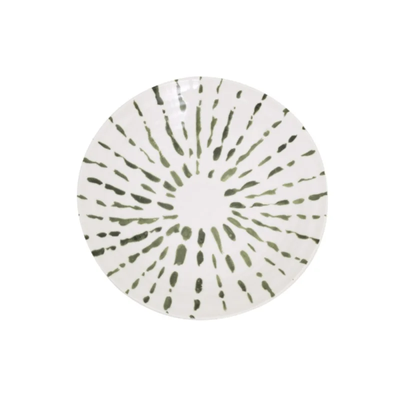 stylish dinner plates with unique color patterns-Arts & Craft Sparks Bowl- ST - New Bon + Green