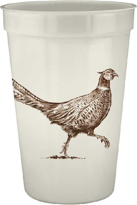 custom coffee mugs for family gifts-Pheasant Strut 16oz Pearl Cups