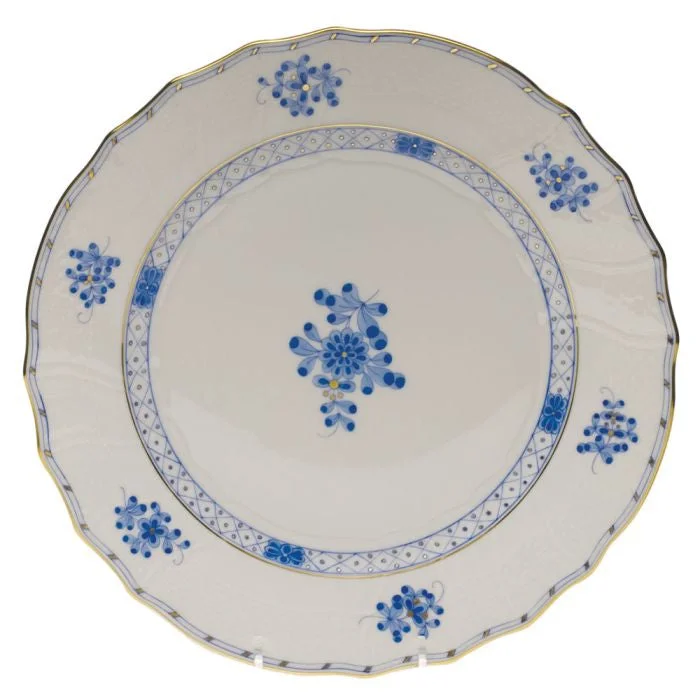 dinnerware set for beach picnics and barbecues-Herend Blue Garden Dinner Plate