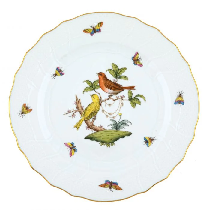 dinnerware set with unique handmade designs-Herend Rothschild Bird Dinner Plate - #6