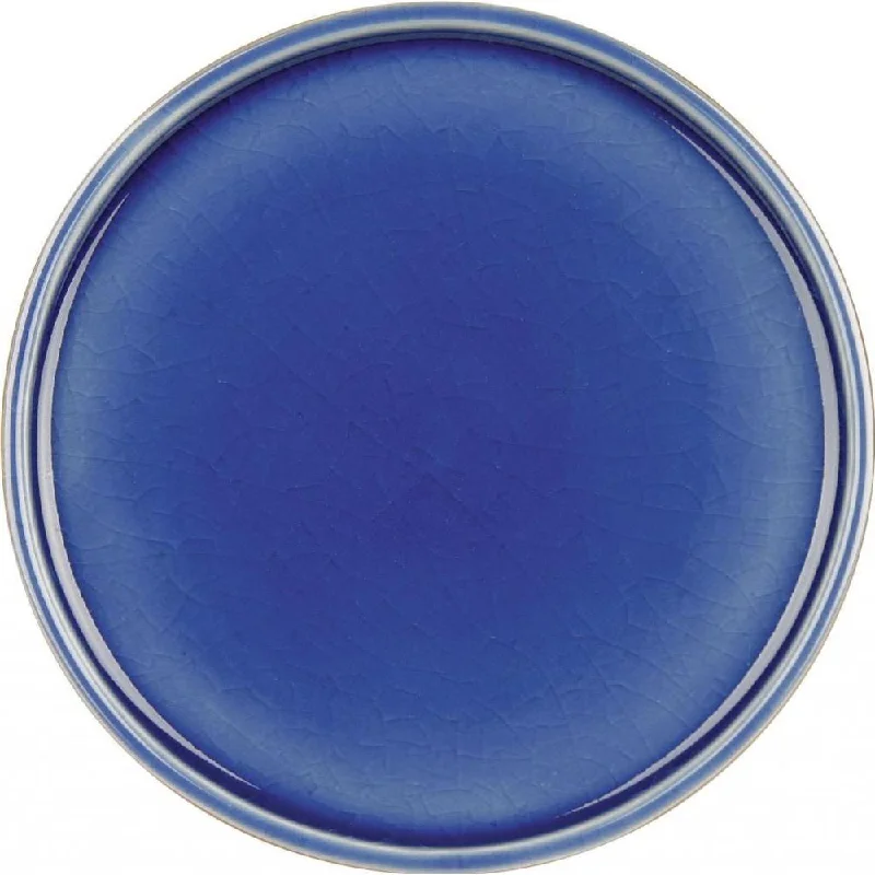 dinnerware set with matching soup bowls-Waechtersbach Pure Nature Blue Saucers/Lids (Set of 4)