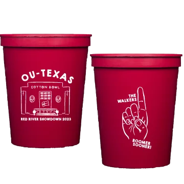 insulated mugs for enjoying hot cocoa-ou red river | stadium cups