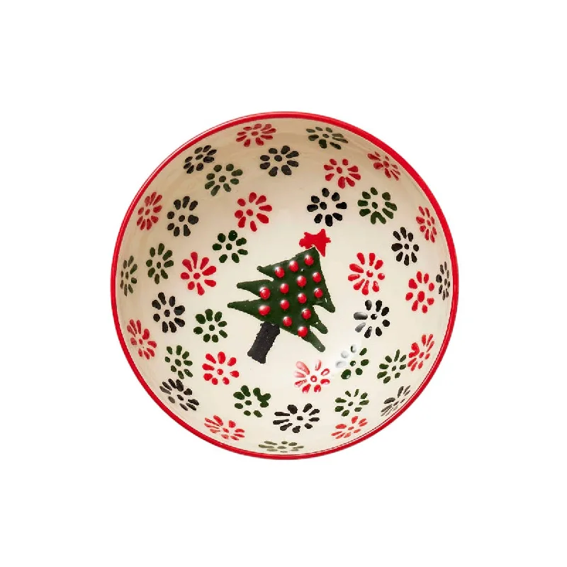 dinnerware set with beautiful hand-painted accents-Made for Minimax Christmas Tree Bowl Medium 16cm (Set of 2)