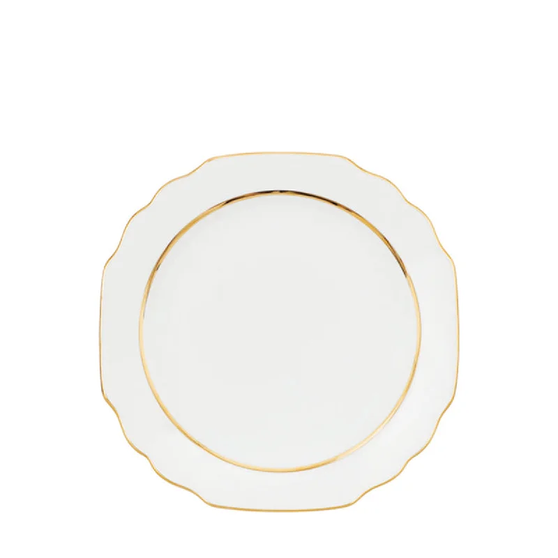 dinnerware set with matching accessories and decor-PREMIUM GOLD DESSERT PLATE 22CM