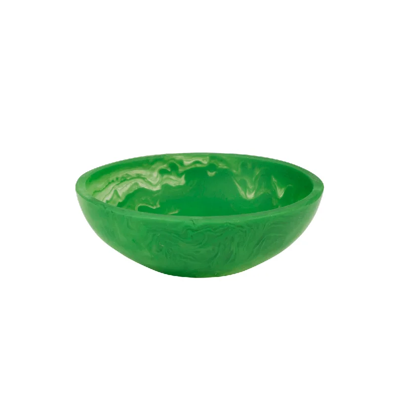 dinner plates for formal dining occasions-Kip Resin Bowl Emerald Small 10x3cm