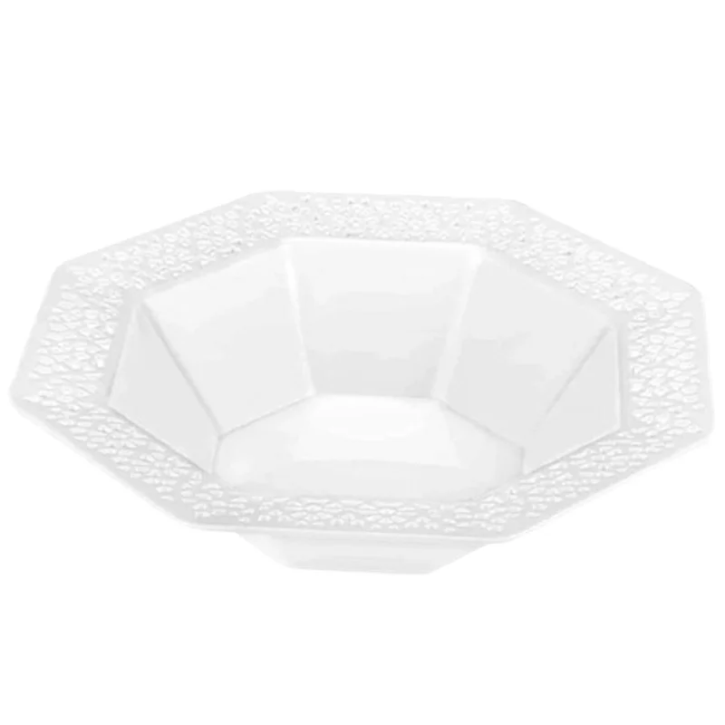 porcelain dinner plates for upscale dining-Lacetagon Plastic Bowls 14 oz