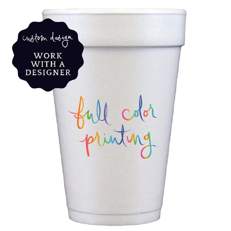 large insulated coffee mugs for camping-styrofoam cups | custom design | full color/digital print