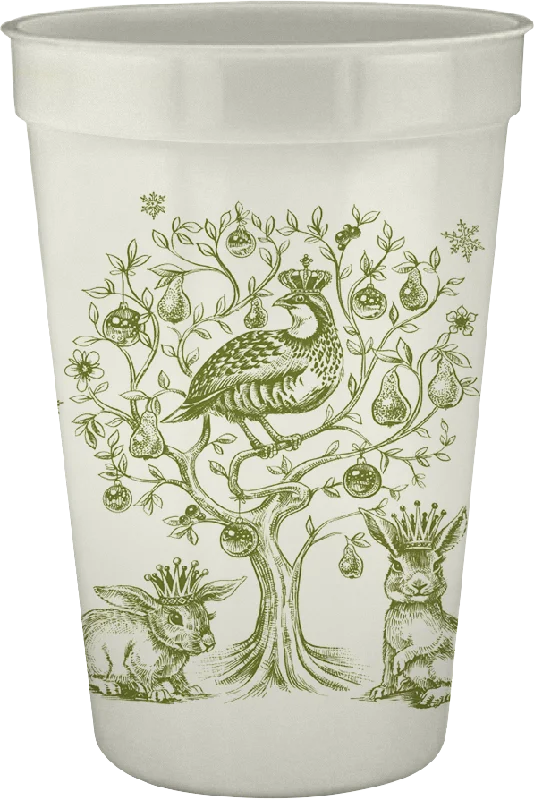 funny coffee cups for relaxing weekends-Partridge in a Pear Tree 16oz Pearlized Cups