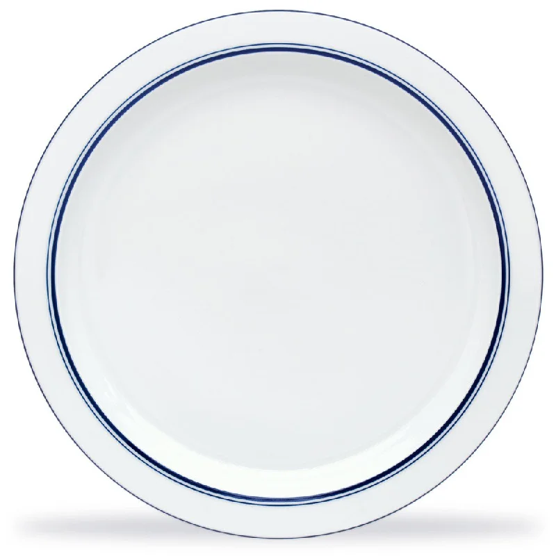 unbreakable plastic plates for outdoor events-Dansk Christianshavn Blue Dinner Plate